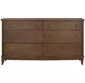 Bellevue Whiskey Brown 6 Drawer Dresser