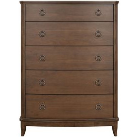 Bellevue Whiskey Brown 5 Drawer Chest