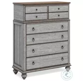 Plymouth Distressed Gray Wash Drawer Chest