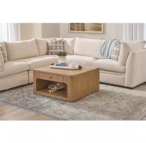 Normandy Warm Driftwood Square Occasional Table Set