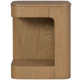 Normandy Warm Driftwood Square Chairside Table