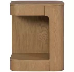 Normandy Warm Driftwood Square Chairside Table