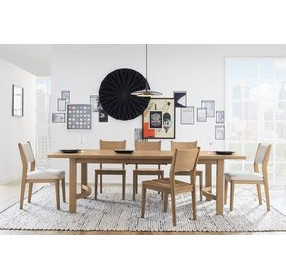 Normandy Warm Driftwood Extendable Rectangular Dining Room Set
