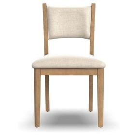 Normandy Cream Performance Fabric Upholstered Dining Chair Set of 2