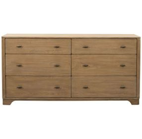 Normandy Warm Driftwood 6 Drawer Dresser