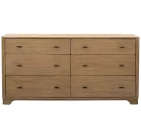 Normandy Warm Driftwood 6 Drawer Dresser