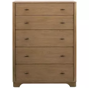 Normandy Warm Driftwood 5 Drawer Chest
