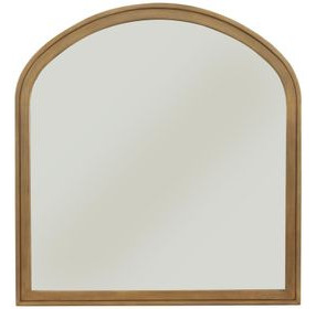 Normandy Warm Driftwood Arched Wall Mirror