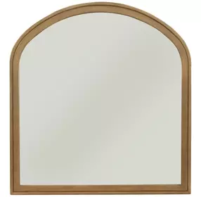 Normandy Warm Driftwood Arched Wall Mirror