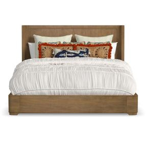 Normandy Warm Driftwood King Panel Bed