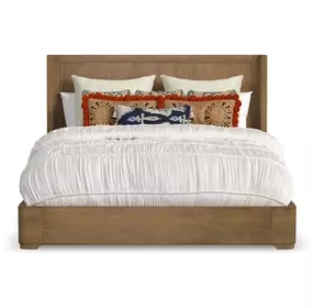 Normandy Warm Driftwood King Panel Bed