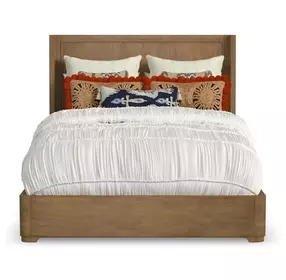 Normandy Warm Driftwood Queen Panel Bed
