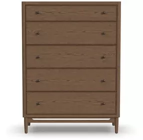 Verona Medium Brown 5 Drawer Chest