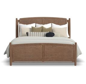 Verona Medium Brown King Panel Bed