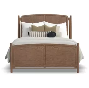 Verona Medium Brown Queen Panel Bed