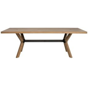 Millwork Rustic Umber and Black 90" Rectangular Dining Table