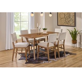 Millwork Rustic Umber and Black Dining Room Set