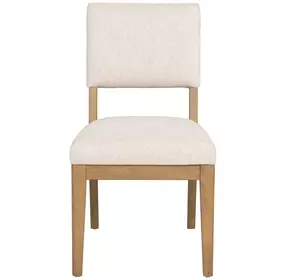 Millwork Cream Performance Fabric Upholstered Dining Chair Set of 2