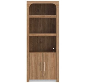 Dovander Warm Brown 2 Door Display Cabinet