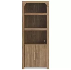 Dovander Warm Brown 2 Door Display Cabinet