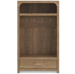 Dovander Warm Brown Hall Tree with Storage Bench