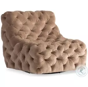 Rigby Brown Fabric Swivel Chair