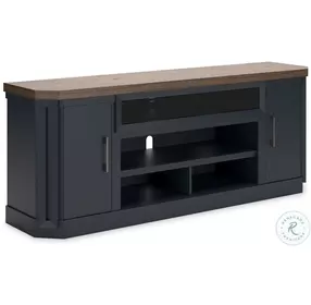 Landocken Light brown And Dark Slate Blue 83" TV Stand