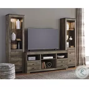 Trinell Brown 3 Piece Entertainment Center