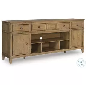 Sharlance Light Brown 81" TV Stand