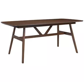 Miller Warm Walnut Spacious Rectangular Dining Table
