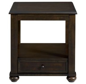 Chad Cherry Rectangular End Table
