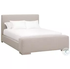 Warren LiveSmart Gellar Jute Performance Fabric Queen Upholstered Platform Bed