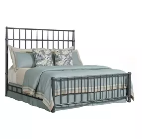 Alder Haven Black King Sylvan Metal Bed