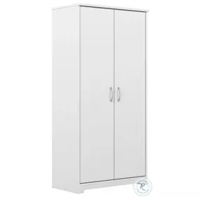 Cabot White Tall Kitchen Pantry Cabinet with Doors