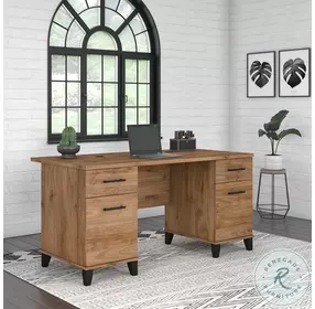 Somerset Fresh Walnut 60" Office Home Office Set