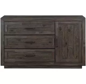 Riverdale Black 1 Door Server
