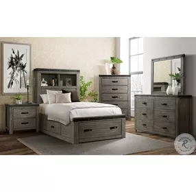 Montauk Gray Youth Platform Storage Bedroom Set
