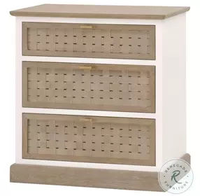 Weave Smoke Gray Oak And White Painted Oak Entry Cabinet