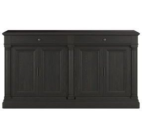 Atrium Black 4 Door Buffet