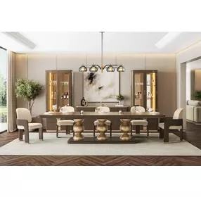 West Kensington Medium Espresso Extendable Rectangular Dining Room Set