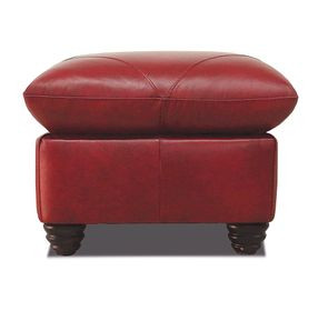Westfield Cherry Leather Ottoman