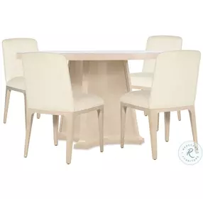 Westwood Polished Limestone Round Dining Room Set