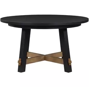 Aubrey Black 54" Round Dining Table