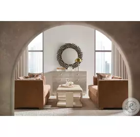 Wendover Polished Limestone Rectangle Occasional Table Set