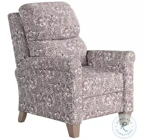 Pep Talk Charleston Cabernet 38" Wide Hi Leg Recliner