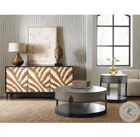 Commerce And Market Dark Brown Skyline Occasional Table Set