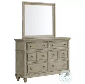 Emiko Light Grey 6 Drawer Dresser And Mirror