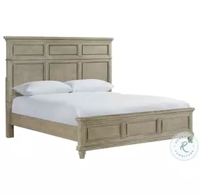Emiko Light Grey King Panel Bed