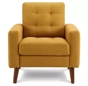 8J11L68 Orange Upholstered Accent Chair