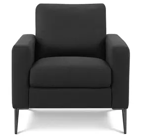 8J31L19 Black Upholstered Accent Chair